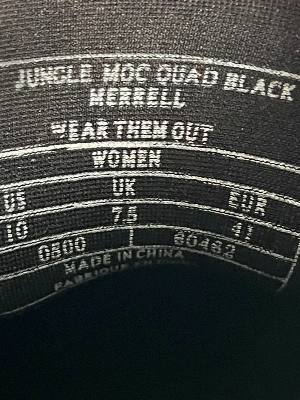 Merrell Jungle Moc Quad Black Suede Slip On Shoes Women 10 EU41 Comfort Casual